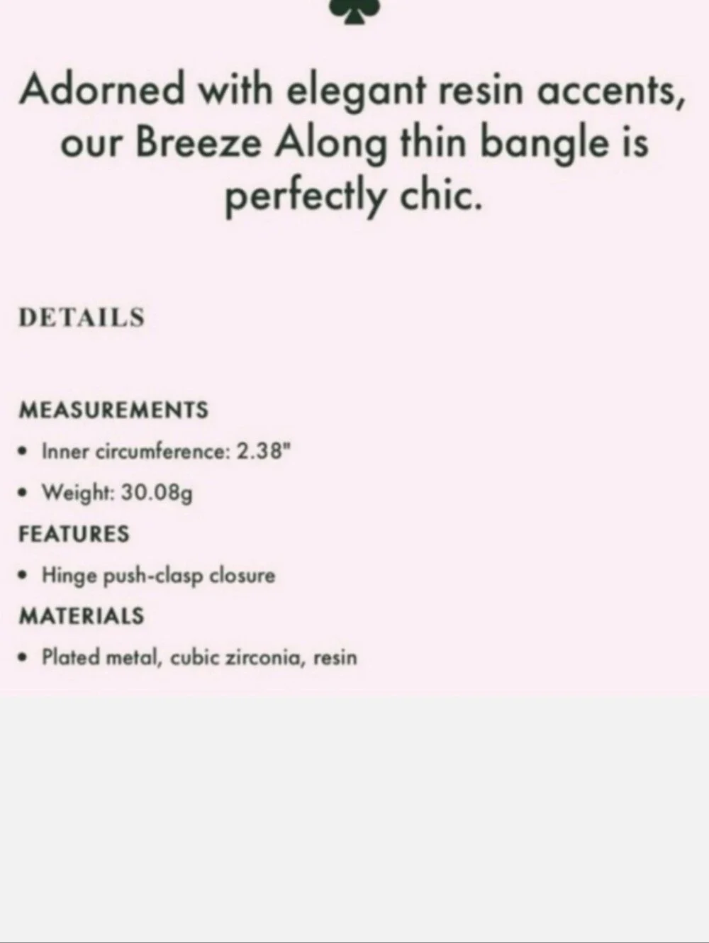 Kate Spade New York Breeze Along Hinged Bangle Bracelet - Picture 10 of 10